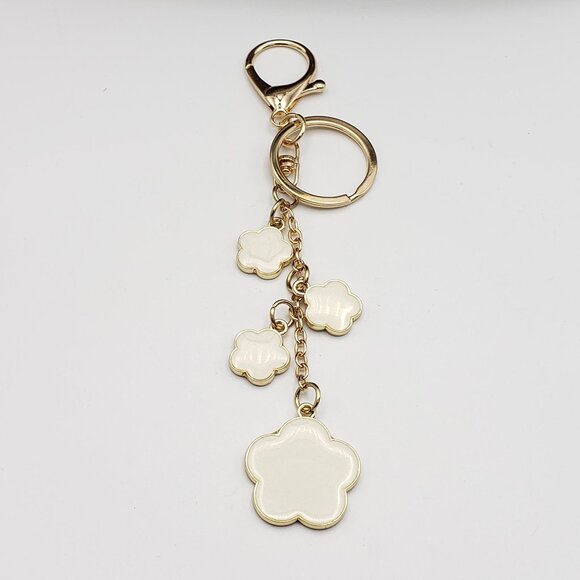 Authentic Louis Vuitton Lock & Key with Unbranded Flower Charm, Keychain - Picture 8 of 16